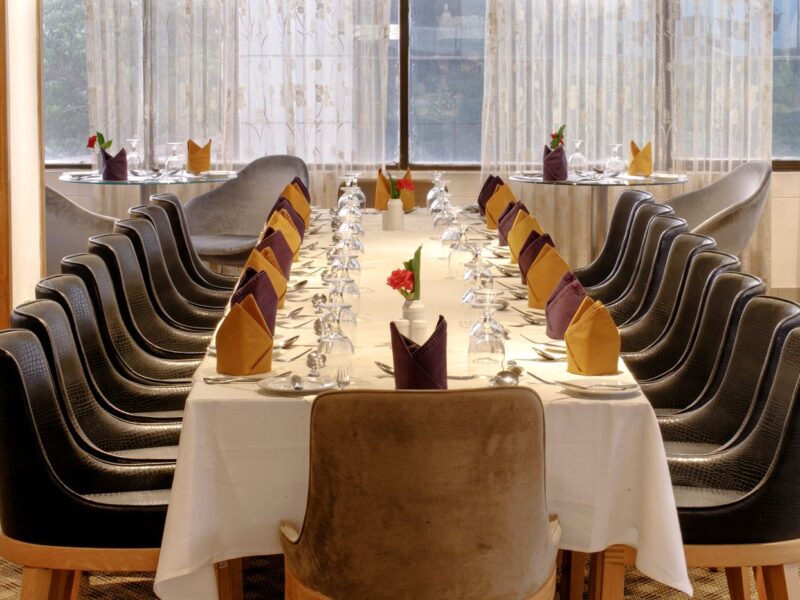 Interior of Shuruchi Restaurant at BRAC Centre Inn