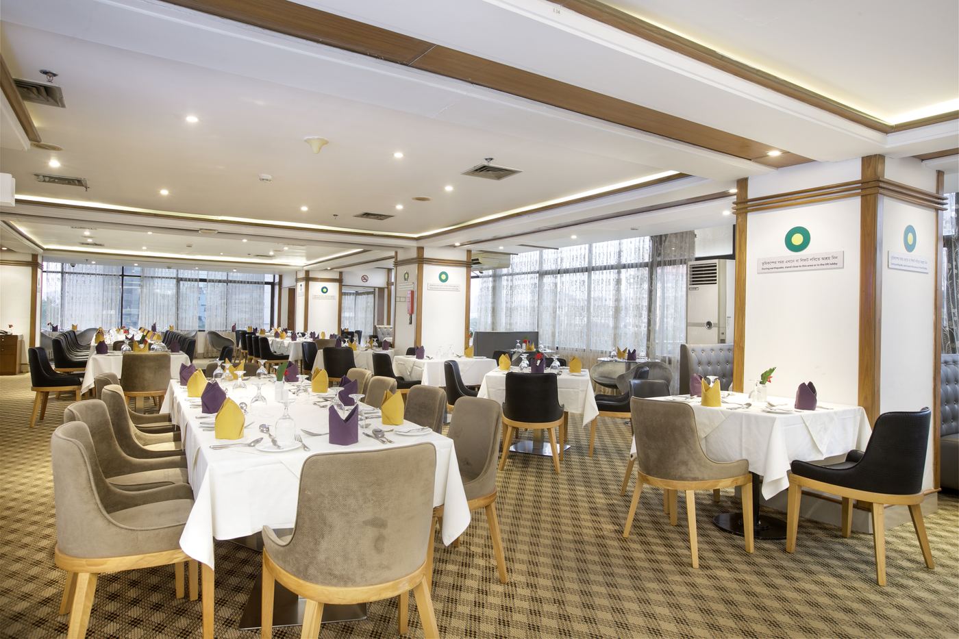 Interior of Shuruchi Restaurant at BRAC Centre Inn